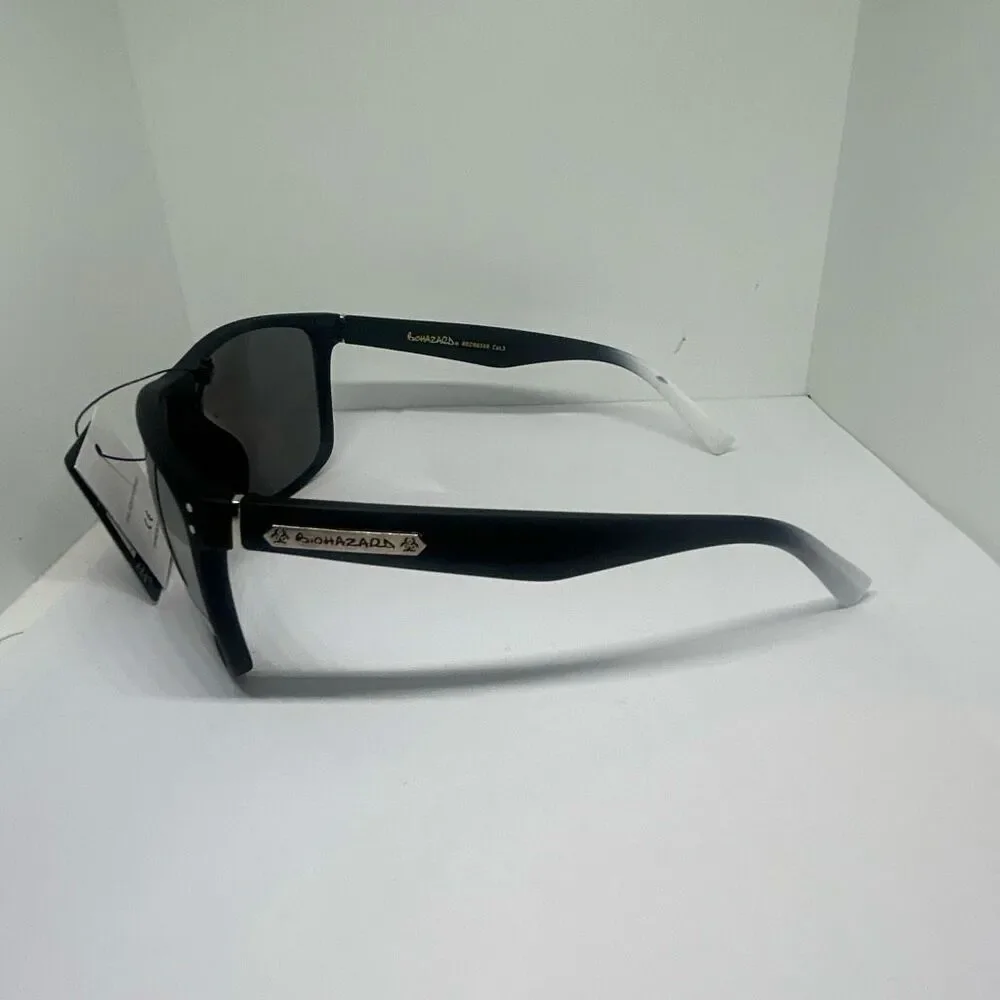 Biohazard Mirrored Sunglasses Men’s UV400 Protection